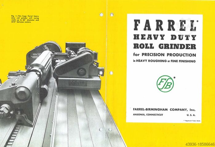Roll grinding machine 1295 x 4267 x 40 t FARREL 50 x 14 CNC