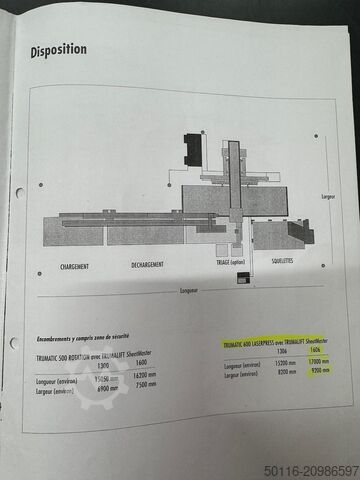 Laser punching machine TRUMPF Trumatic 600 L-1600