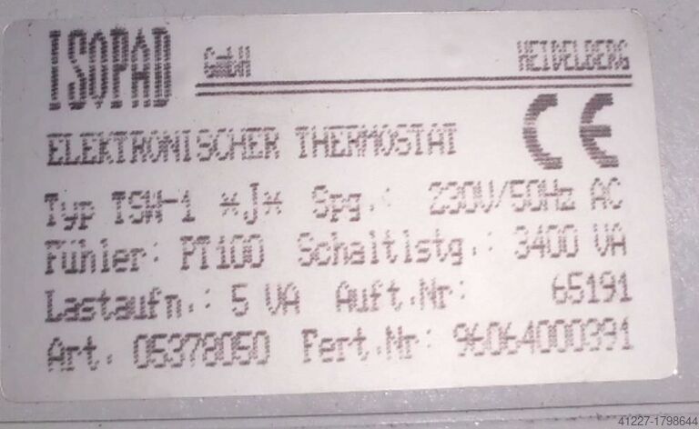 Thermostate Isopad TSW 1