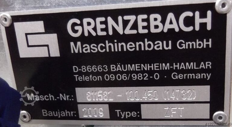 Conveyor belt with rotating unit Grenzebach ZFT