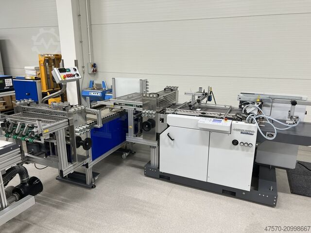 Rill- und Falzmaschine Heidelberg Stahlfolder + Popp Maschinenbau SRT + MWS