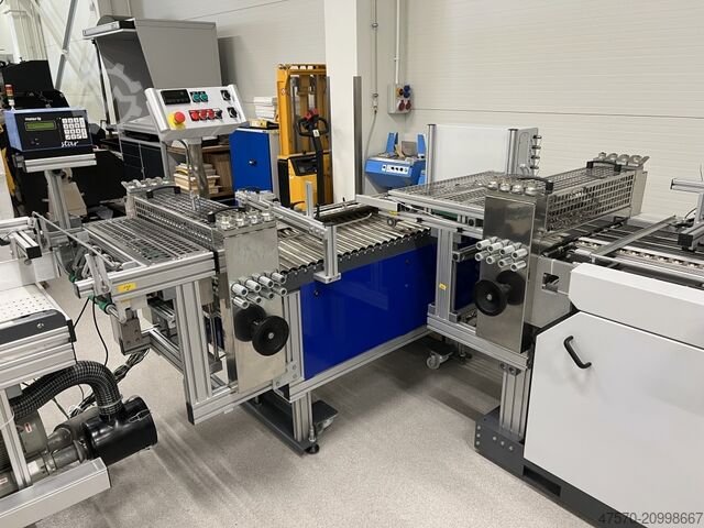 Rill- und Falzmaschine Heidelberg Stahlfolder + Popp Maschinenbau SRT + MWS