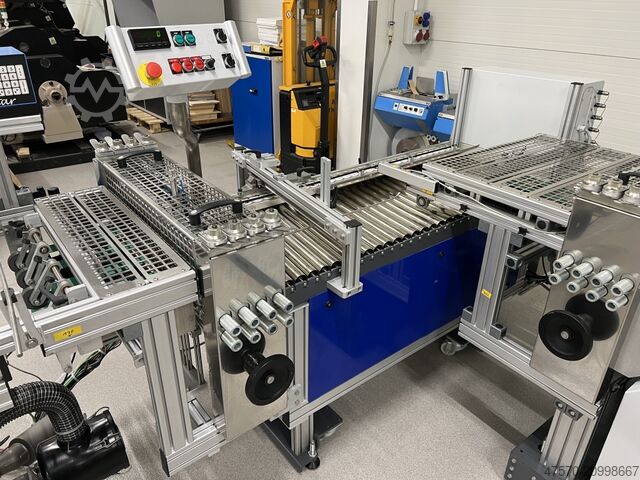 Rill- und Falzmaschine Heidelberg Stahlfolder + Popp Maschinenbau SRT + MWS