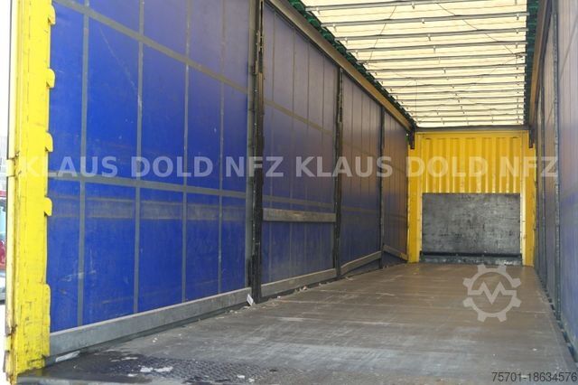 Open semitrailer with tarp KRONE SD Pritsche Plane Edscha Liftachse