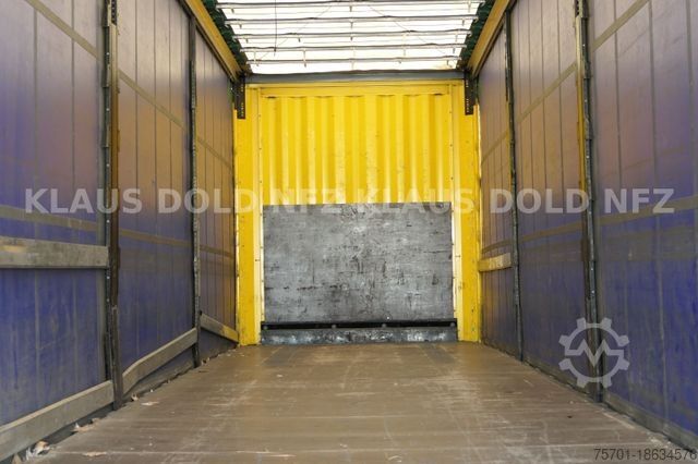 Open semitrailer with tarp KRONE SD Pritsche Plane Edscha Liftachse