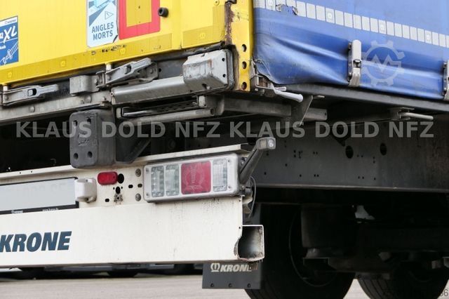 Open semitrailer with tarp KRONE SD Pritsche Plane Edscha Liftachse