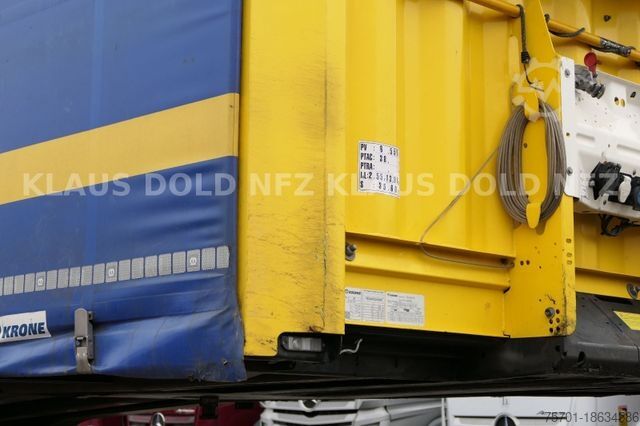 Open semitrailer with tarp KRONE SD Pritsche Plane Edscha Liftachse