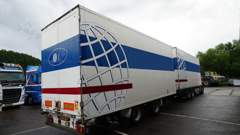 Suitcase Scania R 400 6x2 closed box in combo with trailer
