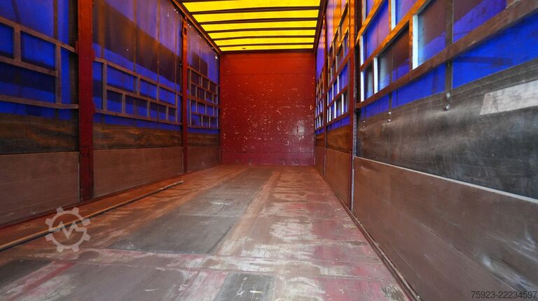 Sliding tarpaulin Scania R 400 6x2 curtainside in combo with Burg trailer