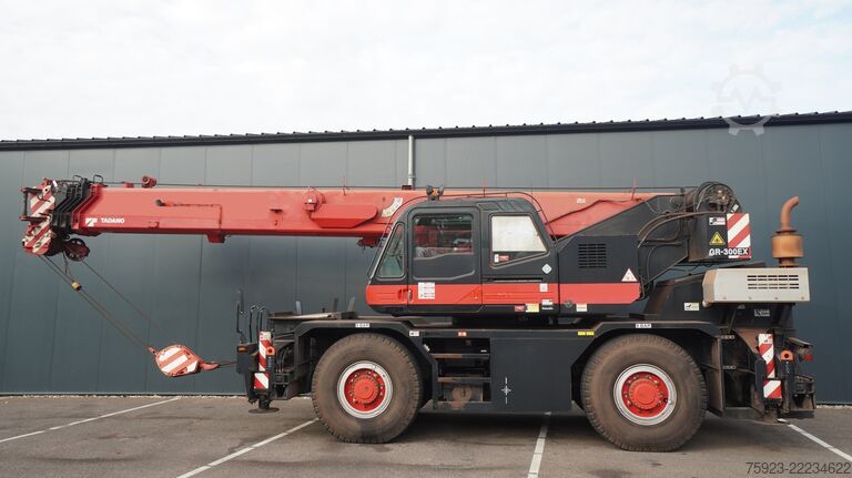 Crane truck TADANO-FAUN GR-300EX WITH JIB 4X4X4 ROUGH TERRAIN CRANE