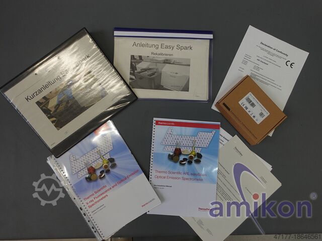 Analysis table spectrometer with OXSAS 2.7 Thermo Fisher Scientific ARL easySpark Metallanalysator, Software