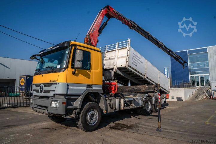 Kipper mit Kran MERCEDES ACTROS 3344 K-MP3+FASSI F245