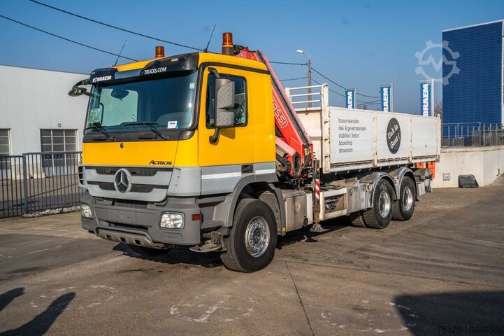 Kipper mit Kran MERCEDES ACTROS 3344 K-MP3+FASSI F245
