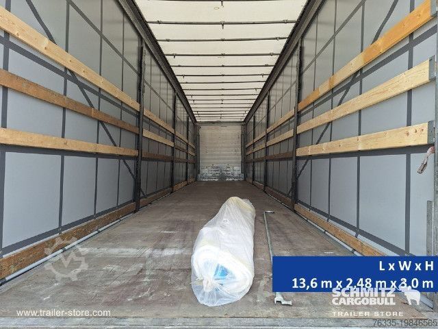 Open semitrailer with tarp Schmitz Cargobull Curtainsider Mega