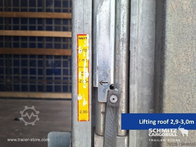 Open semitrailer with tarp Schmitz Cargobull Curtainsider Mega