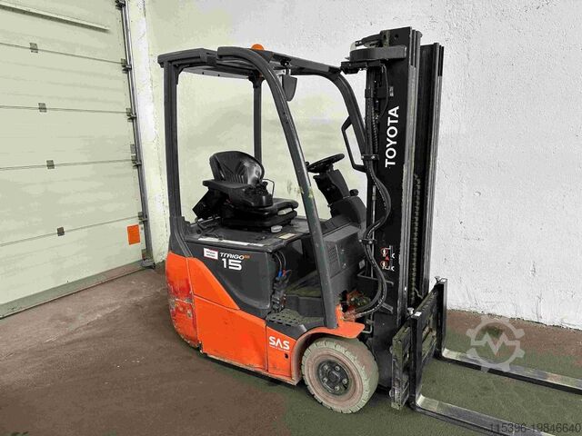 Electric 3-wheel forklift Toyota 8FBE15T - TRIPLEX 4,3 m