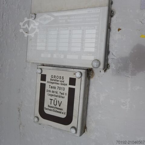 11100 Liter Behälter aus V4A / gefertigt nach DIN6618 Gross Apparatebau 9011