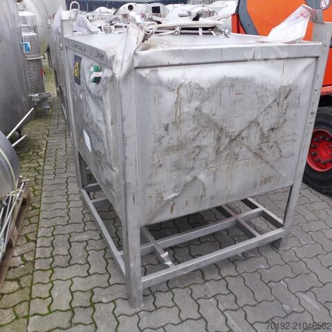 1000 Liter Container für Lebensmittel aus V2A  9002