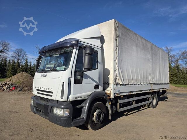 Flatbed truck with tarp IVECO 120E25 Pritsche&Plane,Ladebordwand 1,5 To