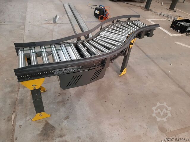 Roller conveyor, S-Arc - driven Knapp S-Bogen