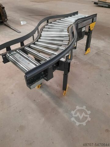 Roller conveyor, S-Arc - driven Knapp S-Bogen
