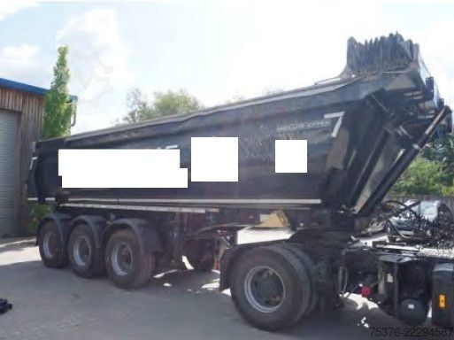 Kipper Auflieger MEILLER KISA 3 Unfallschaden Stahlmulde