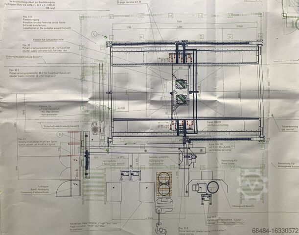 Powder coating + heating furnaces WAGNER SUPERTECH Spraybooth Type 16.000