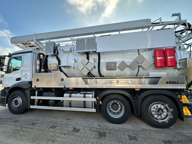 Vacuum tank truck MERCEDES-BENZ MB ACTROS 2546 6x2/ Kroll ADR Sauger, K 1,0 - 13
