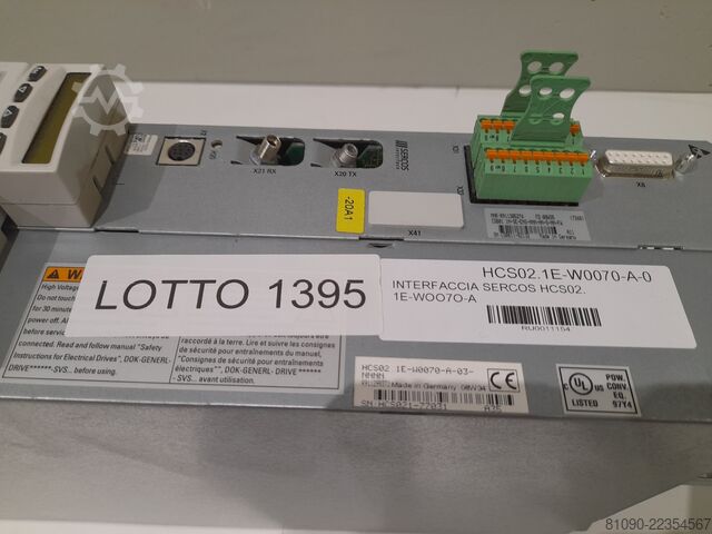 SERCOS interface HCS02 REXROTH REXROTH HCS02.1E-W0070-A-03-NNNN