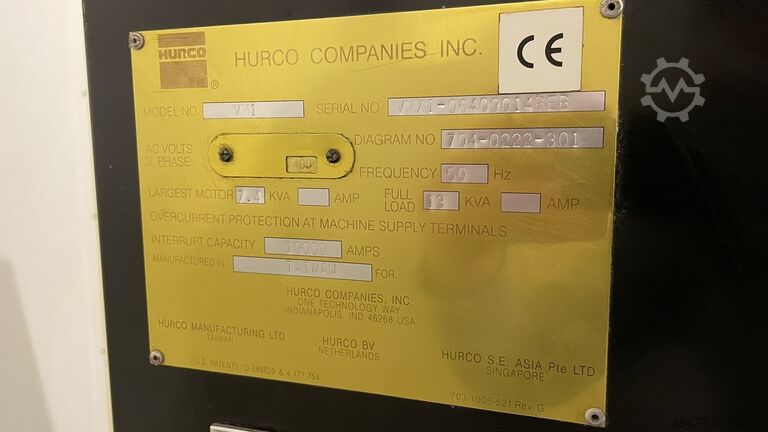 Vertical machining center HURCO VM1