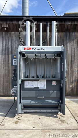 Bale press, waste compactor, waste processing HSM V-Press 860