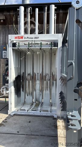 Bale press, waste compactor, waste processing HSM V-Press 860