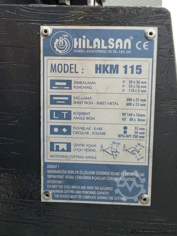 Punching/shearing machine Hilalsan HKM115