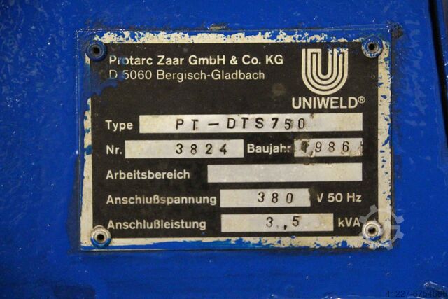 Welding rotating device pivotable Uniweld PT-DTS750