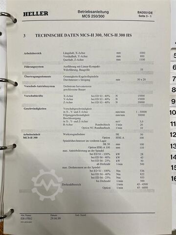 Bearbeitungszentrum Heller MCS-H300 HS