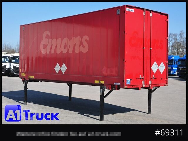 Wechselbrücke mit Kofferaufbau KRONE WB BDF 7,45 Koffer,  2770mm innen, beschädigt