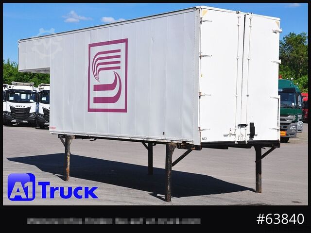 Swap body with box structure KRONE Container Lager, kann verladen werden 6,3 + 2 Meter