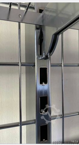 Sales shelf Höhe: 1.587 mm/ Tiefe: 855 mm/ Breite: 1.310 mm/ inkl. Feststellrollen