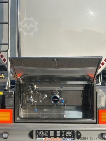 Tanker semitrailer  ROMEX R-31,  LEBENSMITTELTANKAUFLIEGER 31000L 3 KAMMERN