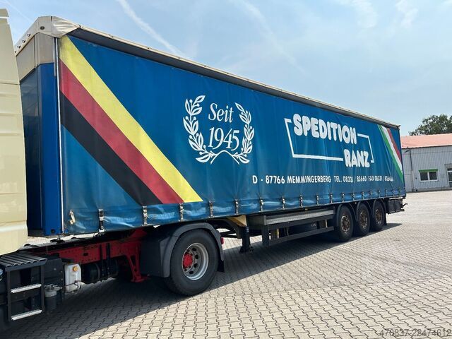 Open semitrailer with tarp SCHMITZ CARGOBULL S01 / Rahmen Verzinkt