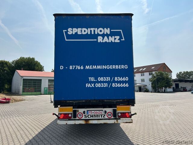 Open semitrailer with tarp SCHMITZ CARGOBULL S01 / Rahmen Verzinkt
