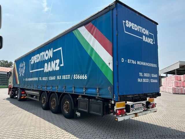 Open semitrailer with tarp SCHMITZ CARGOBULL S01 / Rahmen Verzinkt