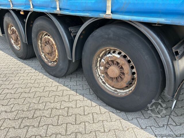 Open semitrailer with tarp SCHMITZ CARGOBULL S01 / Rahmen Verzinkt