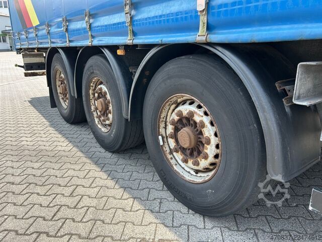 Open semitrailer with tarp SCHMITZ CARGOBULL S01 / Rahmen Verzinkt