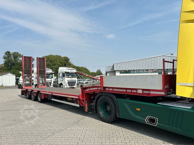 Tieflader-Sattelauflieger FAYMONVILLE F-S43-1ABA / hydr. Hubbed / Funk / Seilwinde