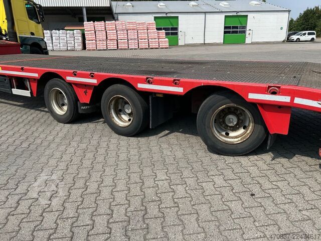 Tieflader-Sattelauflieger FAYMONVILLE F-S43-1ABA / hydr. Hubbed / Funk / Seilwinde