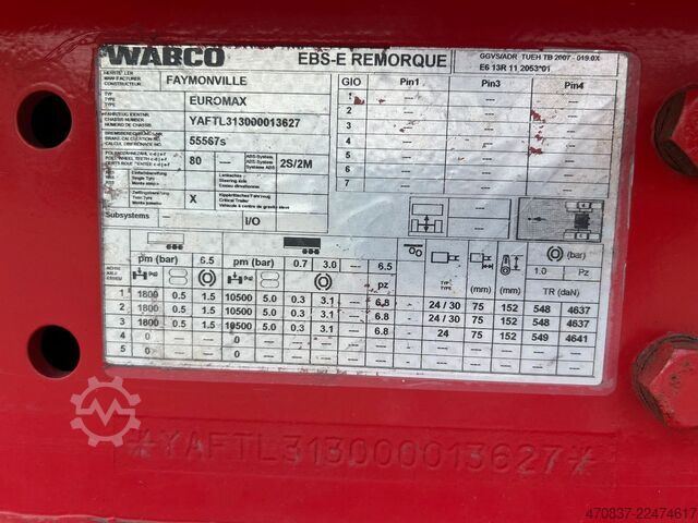 Tieflader-Sattelauflieger FAYMONVILLE F-S43-1ABA / hydr. Hubbed / Funk / Seilwinde