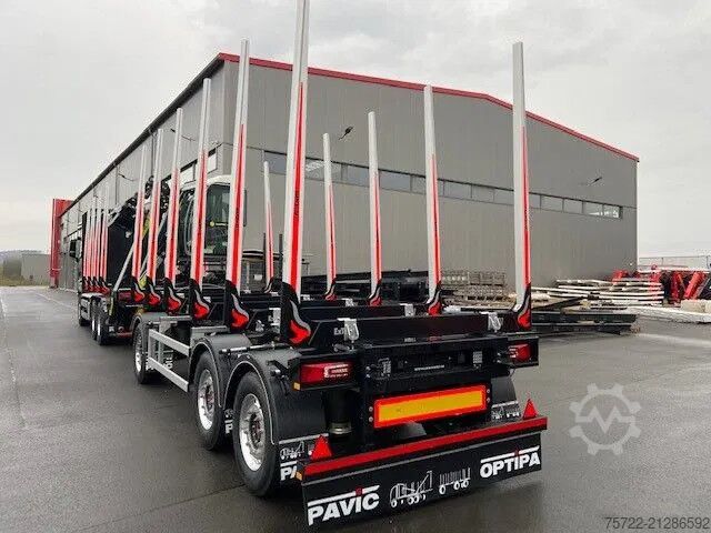 Holztransporter PAVIC HTA27 68E/Luftfederung/Schemel/Achse Liftbar HT...