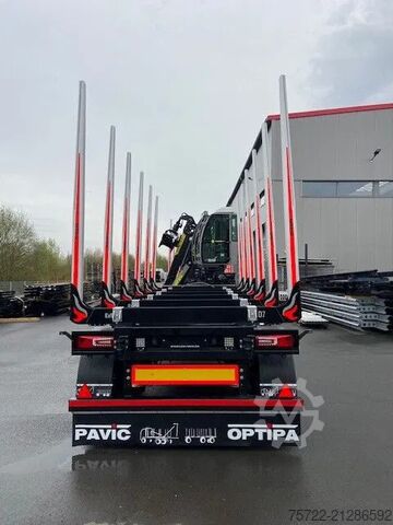 Holztransporter PAVIC HTA27 68E/Luftfederung/Schemel/Achse Liftbar HT...