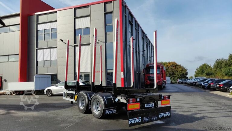 Holztransporter PAVIC ZHTA 18 56Z 22,5" 2-Achs Tandem Schemel SOFORT!...